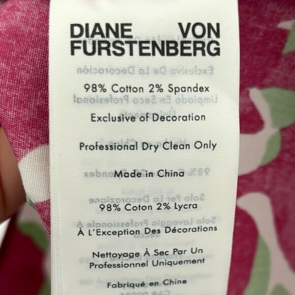 Diane Von Furstenberg Pink and White Midi Dress - Picture 12 of 12